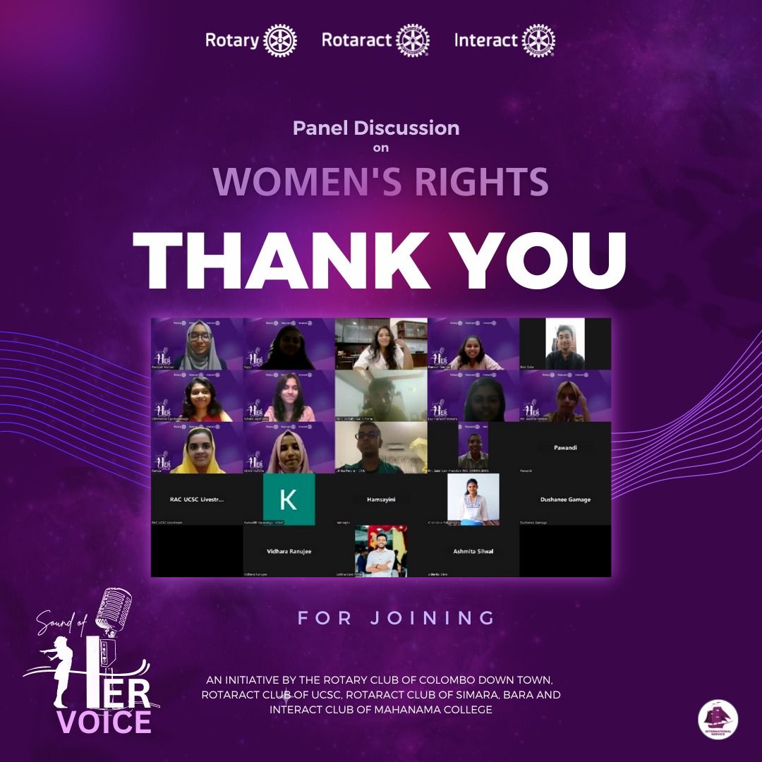 "Sound of Her Voice" Panel Discussion on Women's Rights